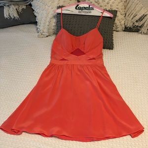 Bebe size medium 100% silk spaghetti strap dress
